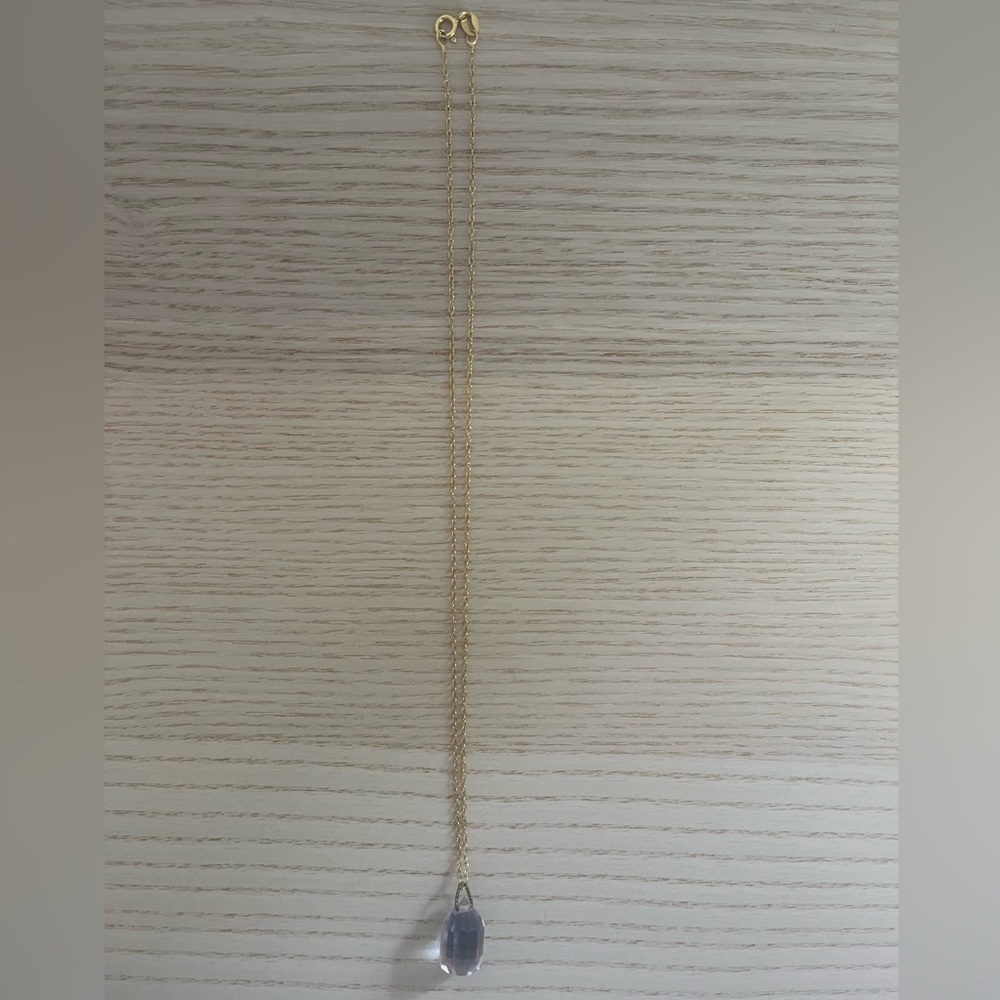 Gold and Purple Necklace with Elegant Design